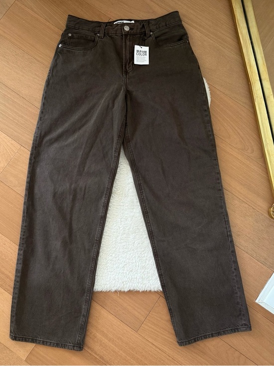 NWT Garage Low Rise Baggy Jeans in Diesel Brown size 3/best for 28 waist - Picture 2 of 3